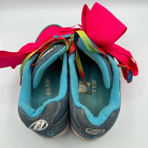 Heelys Jojo Siwa Edition Youth Skate Shoes with Wheel Size 3 Blue Ribbon Pink - Picture 4 of 8